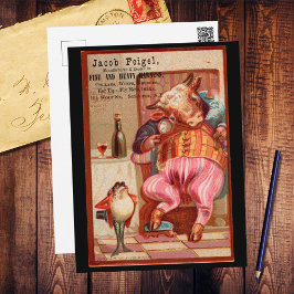 Jacob Feigel Harness Ad Vintage Vykort