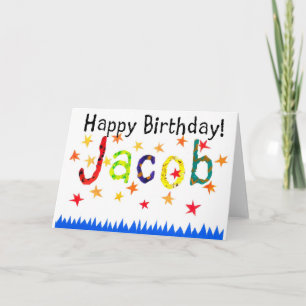 "Jacob" födelsedagkort Kort