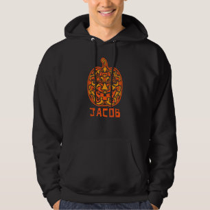 Jacob Halloween Socker Skalle Design Hoodie
