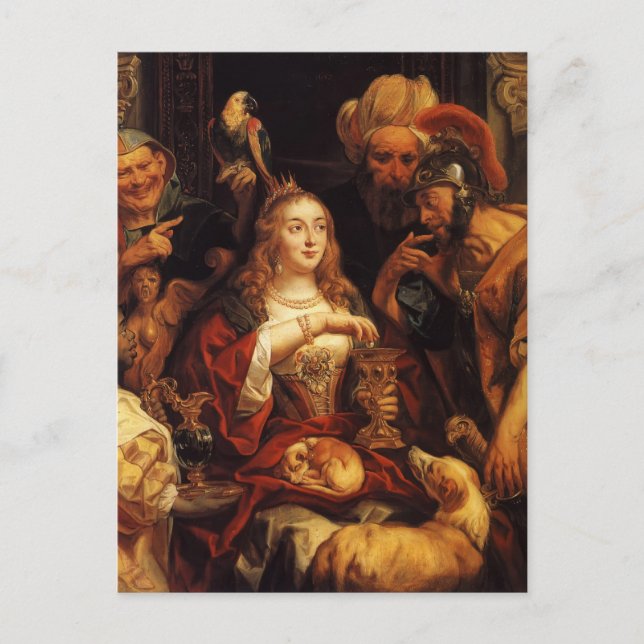 Jacob Jordaens- Banquet of Cleopatra Vykort (Framsida)