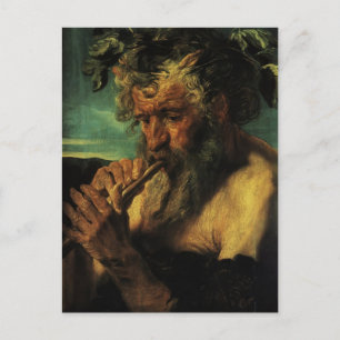 Jacob Jordaens- Bust of Satyr Vykort