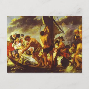 Jacob Jordaens- Ferry Boat till Antwerpen Vykort