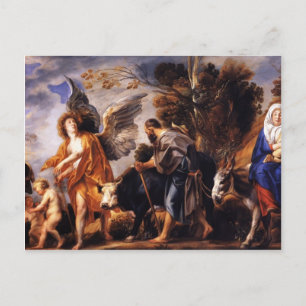 Jacob Jordaens - Flygningen in i Egyptenen Vykort