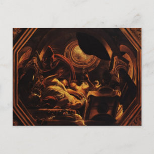 Jacob Jordaens- Kärlek i Cupid och Psyche Vykort