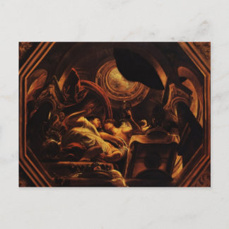 Jacob Jordaens- Kärlek i Cupid och Psyche Vykort