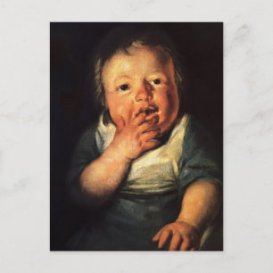 Jacob Jordaens - Studie av lilla barn Vykort