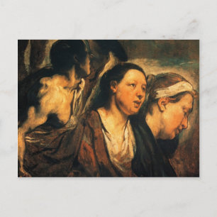 Jacob Jordaens-Two, kvinnliga chefer och krigsherr Vykort