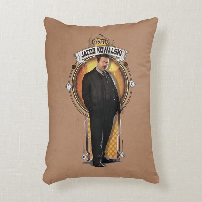 JACOB KOWALSKI™ Art Deco Panel Prydnadskudde (Framsidan(Vertikal))