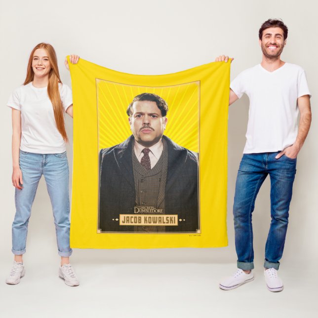 Jacob Kowalski Character Graphic Fleecefilt (På plats)