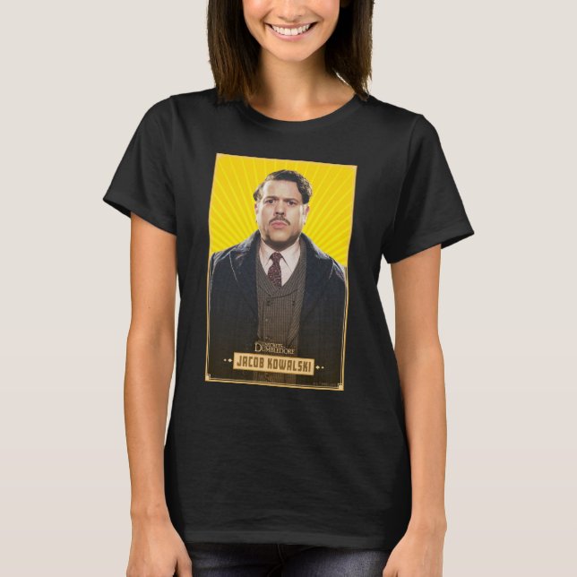 Jacob Kowalski Character Graphic T Shirt (Framsida)
