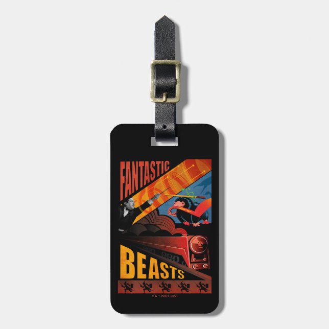 Jacob Kowalski Fantastic Beast Vintage affisch Bagagebricka (Vertikal Framsida)
