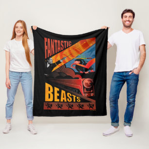 Jacob Kowalski Fantastic Beast Vintage affisch Fleecefilt