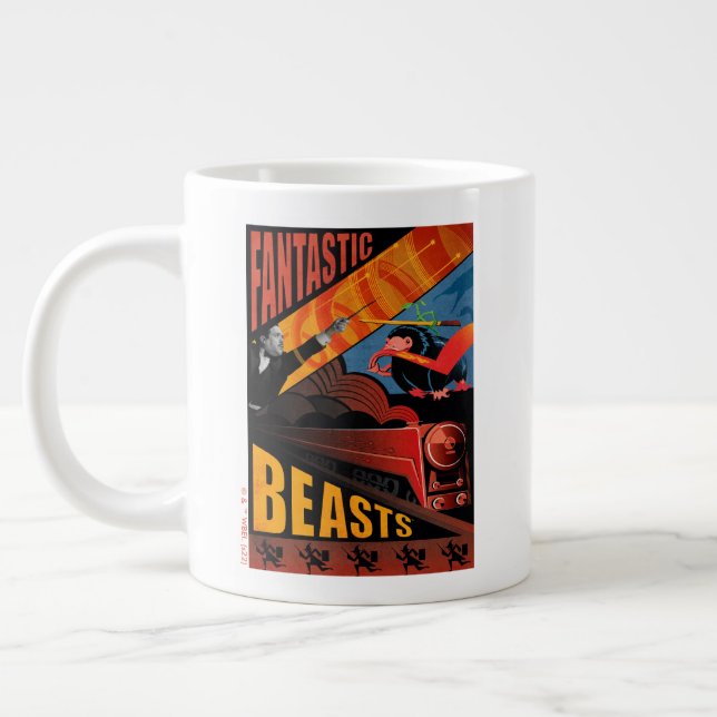Jacob Kowalski Fantastic Beast Vintage affisch Jumbo Mugg (Vänster)