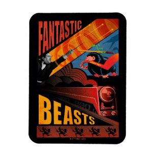 Jacob Kowalski Fantastic Beast Vintage affisch Magnet