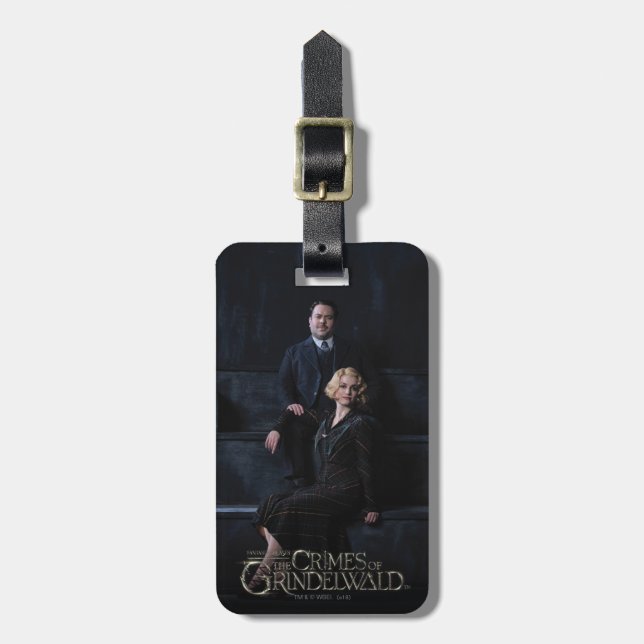 JACOB KOWALSKI™ och QUEENIE GOLDSTEIN™ Photo Bagagebricka (Vertikal Framsida)