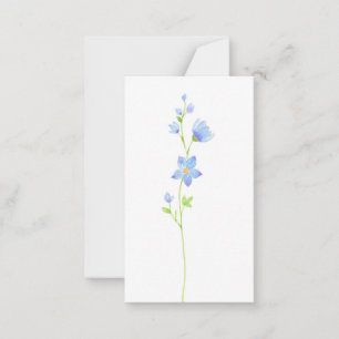 Jacob Ladder Watercolor Flowers Anteckningskort