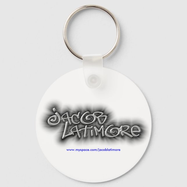 Jacob Latimore Namnteckning Logotyp Keychain Nyckelring (Framsida)