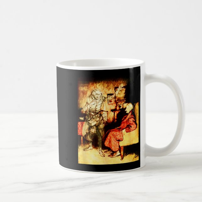 Jacob Marley Ghost Scrooge Bah Humbug Christmas Ca Kaffemugg (Höger)