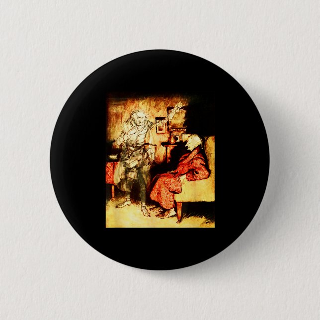 Jacob Marley Ghost Scrooge Bah Humbug Christmas Ca Knapp (Framsida)