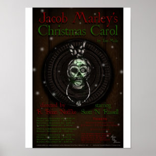 Jacob Marleys julfest i Sång Poster