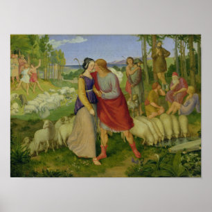 Jacob möter Rachel, 1827 Poster
