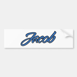 Jacob Namn blue Aufkleber Sticker Autoaufkleber Bildekal