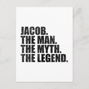 Jacob namn, Jacob Mannen Myten Legenden Vykort