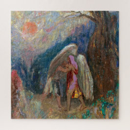 Jacob och Angel | Odilon Redon | Pussel