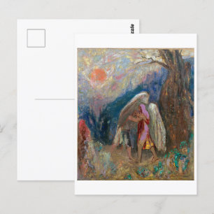 Jacob och Angel Odilon Redon Vykort