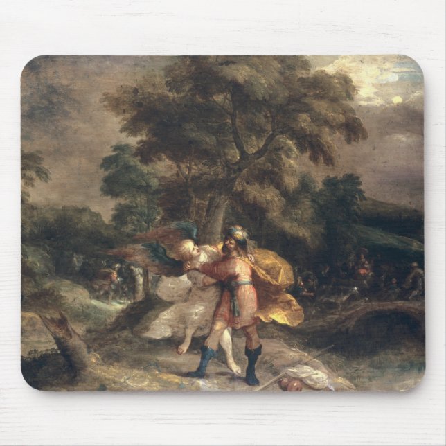 Jacob och ängeln musmatta (Framsidan)