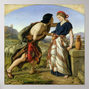 Jacob och Rachel, 1853 Poster