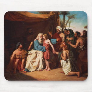 Jacob som vägrar för att frigöra Benjamin, 1829 Musmatta