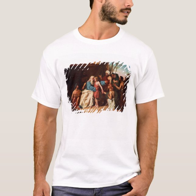 Jacob som vägrar för att frigöra Benjamin, 1829 Tee Shirt (Framsida)