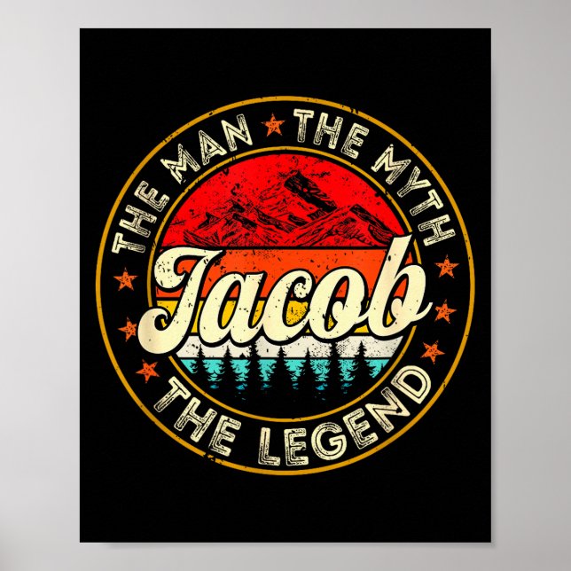 Jacob The Man The Myth The Legend D Name  Poster (Framsidan)