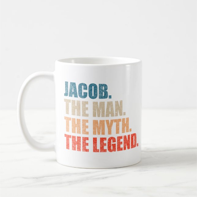 Jacob The Man the Myth the Legend Kaffemugg (Vänster)
