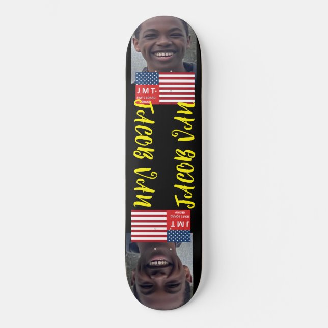JACOB VAN  JMT  8 1/4" Skateboarddäck Mini Skateboard Bräda 18,5 Cm (Framsida)