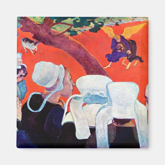 Jacob Wrestling med ängeln, Gauguin Magnet (Framsidan)