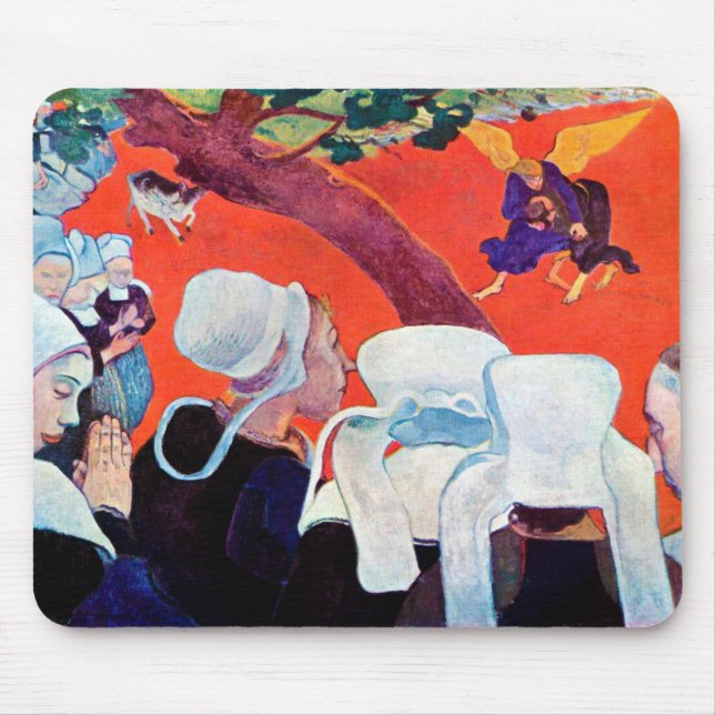 Jacob Wrestling med ängeln, Gauguin Musmatta (Framsidan)