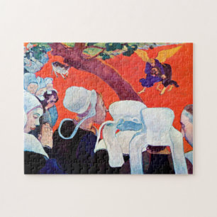 Jacob Wrestling med ängeln, Gauguin Pussel