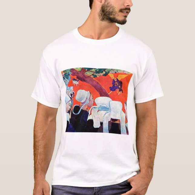 Jacob Wrestling med ängeln, Gauguin T Shirt (Framsida)