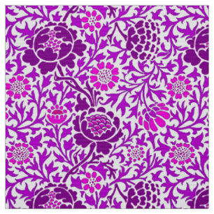 Jacobean Blommigt, Ametyst Lila och Lilac Tyg