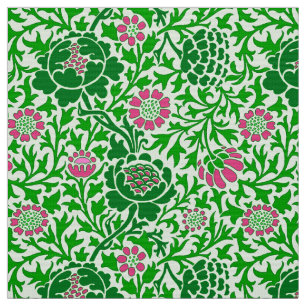 Jacobean Blommigt, Emerald and Lime Green Tyg