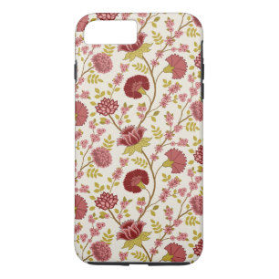 Jacobean Blommönster Pinks Guld Cream