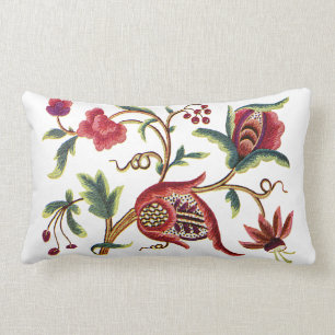 Jacobean Embroidery Pillow Lumbarkudde