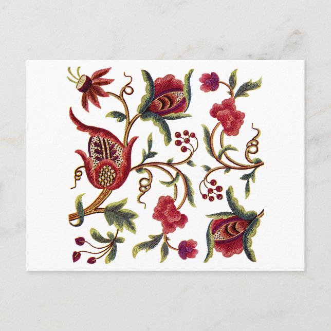 Jacobean Embroidery Vykort (Framsida)