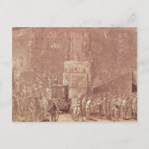 Jacobin Klubb Under Revolutionen Vykort