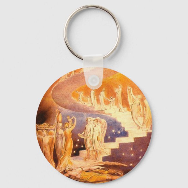 Jacob's Dream by William Blake Nyckelring (Framsida)