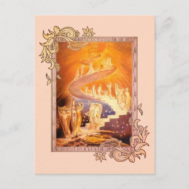 Jacob's Dream by William Blake Vykort (Framsida)