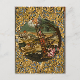 Jacob's Ladder Orthodox Christian Icon Vykort