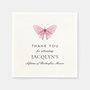 Jacqlyn's Lifetime of Butterflies Dusch Tacksamhet Pappersservett